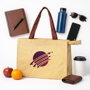 Bolsa de Compras Reutilizable Ecológica y Biodegradable de Juco con Cierre, Asas Reforzadas, para Regalos Corporativos, Eventos y Comercios - Product Image 5