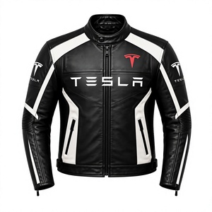 Tesla MotoCP <b>Racing</b> <b>Jacket</b>/Chaqueta Stylish Leather Riding Gear Protection Level 2 CE Certified - Product Image 1
