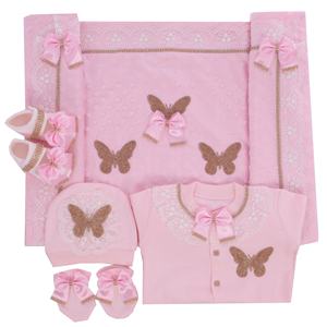 ชุดรอมเปอร์เด็กผู้หญิงแบบใหม่ ดีไซน์หรูหราทันสมัย ผลิตตามสั่ง ขายส่ง คุณภาพสูง ผ้าฝ้ายถัก 100% สีชมพู ติดกระดุม ดีไซน์ใหม่สำหรับฤดูใบไม้ผลิ - Product Image 6