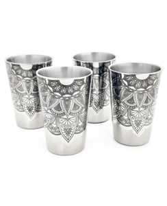 Custom Laser Engraved Stainless Steel Water Glass Floral Patterned Metal Drinking <b>Cup</b> <b>Reusable</b> Zodiac Tumbler Wholesale Supply - Product Image 1