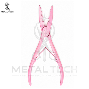 Meilleur Prix Fournisseur Direct Usine Kit d'Outils pour Extensions de Cheveux Roses Pince d'Application Ciseaux de Coiffure Aiguilles Courbes Pinces de Séparation - Product Image 3
