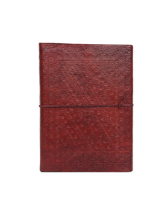 Wholesale Handmade Leather Elephant Diary Dual Elephant Embossed Handmade Leather Journal Artistic Leather Journal - Product Image 4