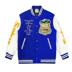2026 Custom Eco-Friendly, Quick Custom High quality Varsity Jacket for Men Polyester & Cotton Blend in different sizes - Product Image 2