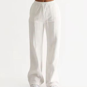 Casual Wide Leg <b>Pants</b> for Women Soft Fabric High Waisted Relaxed Fit Palazzo Trousers with Comfortable Everyday Style - Product Image 2