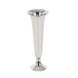 Vase à fleurs en aluminium brillant de luxe, design Art Déco, vintage moderne, pour la décoration intérieure du salon, à bas prix. - Product Image 2