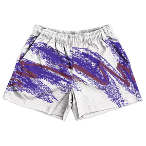 Shorts de sport respirants en polyester imprimé tendance pour hommes, séchage rapide, taille élastique, pour la gym et le fitness, OEM - Product Image 2