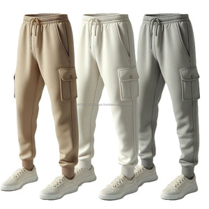 Pantalon de jogging en coton pour femmes sur mesure Streetwear élastique à séchage rapide Style confort taille moyenne pantalon de survêtement cargo plat en gros - Product Image 2