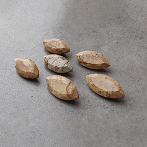 Pierre précieuse authentique Biscuit Jasper, taille facettes, forme Marquise, calibrée, qualité AAA+, pour la fabrication de bijoux - Product Image 5