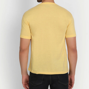 Custom Logo Men's T-Shirt 100% Cotton Knitted Breathable Quick Dry Solid Customized Color & Size High Quality Made in Pakistan - Product Image 5