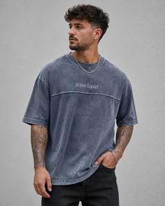 Camiseta Casual de Manga Corta para Hombre, Corte Regular, Beige, Poliéster/Algodón, Transpirable, Cuello Alto, Precio al por Mayor para Active Squad - Product Image 5