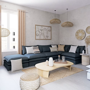 Decoración de pared con rostros abstractos de ratán natural Handwicker, arte decorativo rústico para pared, precio al por mayor desde Vietnam - Product Image 4