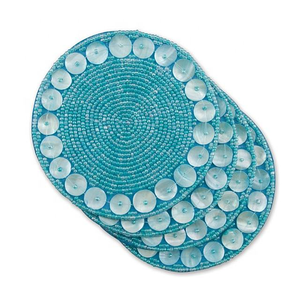 Beautiful Glass <b>Beaded</b> Round Table <b>Coasters</b> Hot Selling Handmade <b>Beaded</b> <b>coaster</b> - Product Image 4