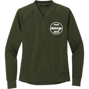 Chaqueta Bomber de Punto Doble MM3001 Personalizada para Mujer, Bordada con Logotipos y Textos Personalizados, Diseño Mercer+Mettle - Product Image 1