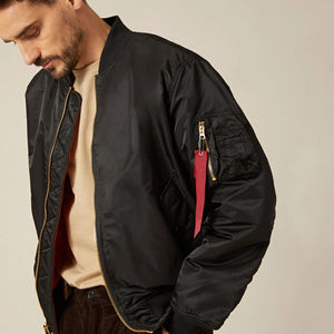 Veste bomber pour homme personnalisée en violet, respirante et imperméable, style hip-hop pour l'hiver, prix de gros, service OEM, directement de l'usine - Product Image 3