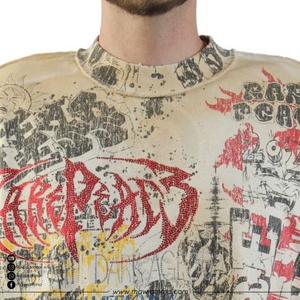 Camiseta de Algodón 100% de Alto Gramaje con Logotipo Personalizado, Impresión DTG, Corte Oversize Holgado, Estilo Urbano, Hombros Caídos, Unisex, Venta al por Mayor, Lisa - Product Image 3