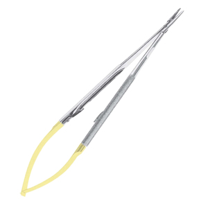 Porte-aiguille en acier inoxydable de haute qualité, forceps microchirurgical droit, taille réglable, pointe antidérapante, instrument chirurgical - Product Image 1