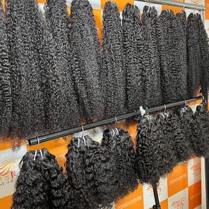 Vente en gros de paquets de cheveux humains bouclés birmans de qualité 12A extensions de cheveux vietnamiens bruts sains et durables - Product Image 4