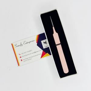 Customizable Private Label Stainless Steel Eyelash Tweezers Strong Hold <b>Fiber</b> Tip Straight Volume Extensions Sustainable <b>Product</b> - Product Image 5