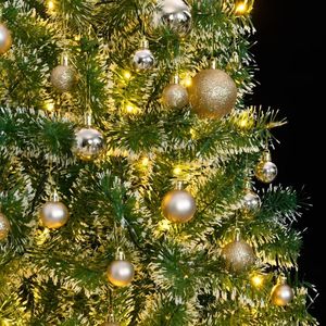 Sapin de Noël artificiel avec 300 LED, ensemble de boules et neige floquée, 94,5 pouces, lumières de Noël - Product Image 3