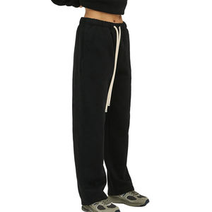 กางเกงวอร์มขายส่งคุณภาพสูง ปักโลโก้ 3 มิติ ผ้าฝ้าย ทรงตรง ขาบาน สำหรับผู้ชาย ผู้หญิง และชมรมนักศึกษา - Product Image 4