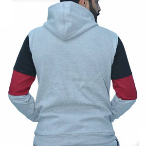 Prix de gros OEM Survêtement pour hommes de haute qualité, respirant, à manches longues et à capuche, effet délavé - Product Image 4