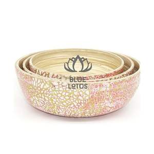 HOT SELLING 2026 Vintage Wooden Bowls For Rustic Kitchen Decor And Serving Pure Wood Clean <b>Safe</b> Unique Craftsmanship Wood Pk - Product Image 1