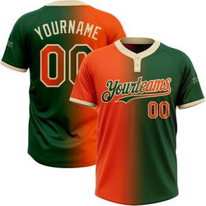 Maillots de softball personnalisés, uniformes d'équipe respirants pour hommes, femmes, jeunes garçons, chemises de baseball dégradées avec nom brodé - Product Image 1