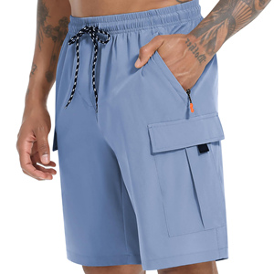 High Quality Cargo Short For Men's Wholesale Solid Outdoor Wear Lightweight Quick Dry Breathable Hiking Fishing Cargo Shorts - Product Image 3