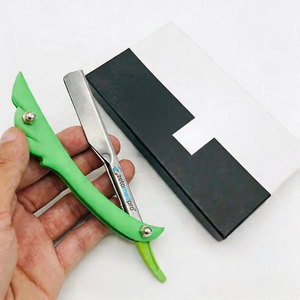 Navaja de Afeitar Desechable de Alta Calidad, Navaja Recta Sostenible para Barbería, Rasoi, Cuchillo Plegable con Mango de Plástico - Product Image 2