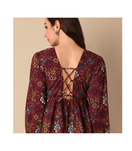 Haut d'été tissé à manches longues pour femme, imprimé floral uni, léger, doux, confortable, idéal pour les fêtes, pique-niques, voyages et vacances - Product Image 3