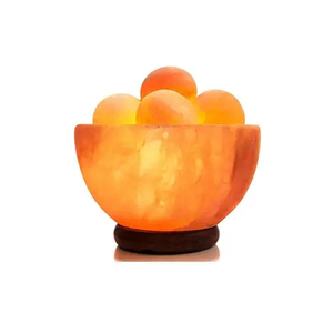Lampe de table décorative en cristal de l'Himalaya avec éclat chaleureux, bol lumineux en sel de l'Himalaya pour la maison, la chambre, le salon, le bureau - Product Image 5