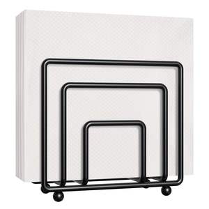 Accessoire de banquet pour restaurant, accessoire de table haut de gamme, support décoratif carré, décoration de table en métal doré, élégant porte-mouchoirs - Product Image 6