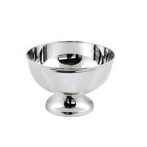Premium Stainless Steel Fruit Bowl Silver Mirror Polished Footed Serving Basin Metal Decorative <b>Tabletop</b> Bowl for Home Hotel - Product Image 1