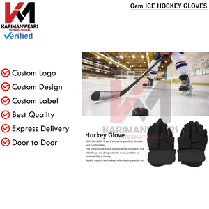 Gants de hockey sur glace personnalisés, gants de hockey à poignet réglable pour l'entraînement et les matchs, équipement de protection OEM - Product Image 5