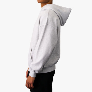 Vintage Winter Men's Hoodie Heavyweight 3D Embroidery <b>Velour</b> Back Logo 230g Breathable Quick Dry - Product Image 2