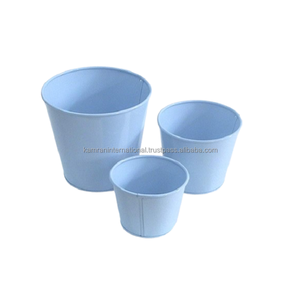 ชุดที่ปลูกต้นไม้โลหะชุดละ3ชิ้นพร้อมขาตั้งสำหรับตกแต่งสวนอุปกรณ์ตกแต่งกระถางดอกไม้ - Product Image 3