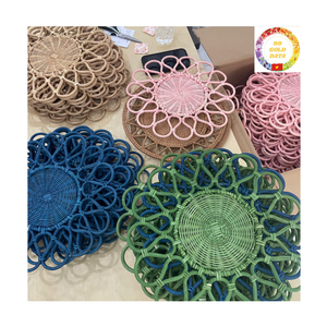 Rattan <b>Placemat</b> | Natural Hand Braided | Dining <b>Table</b> Mat | Wedding Hotel Use | Bulk OEM - Product Image 5