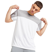 T-shirt raglan Eclipse pour homme - T-shirt noir élégant prêt pour l'entraînement - Manches géométriques subtilles - Coupe raglan flexible - 100% coton