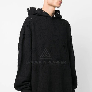 Nouveau design, vente chaude, prix abordable, sweats à capuche d'hiver pour hommes, effet usé, vente en gros, matériau durable - Product Image 3