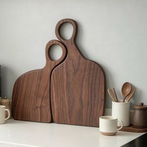 Tabla de cortar de madera hecha a mano |   Tabla de Cortar y Servir de Madera Natural |   Accesorios de Cocina Ecológicos - Product Image 2
