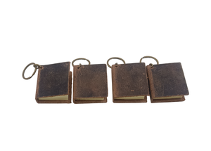 Handmade Brown Leather Carabiner Keychain Rectangle Shape Durable <b>Customized</b> <b>Key</b> <b>Ring</b> Compact Stylish Gift - Product Image 3