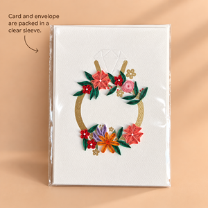 Tarjeta de Papel Quilling Personalizada con Diseño Romántico, la Mejor Papelería, Tarjeta de Felicitación Hecha a Mano, Estampado en Lámina Dorada, Relieve de Diamantes, B2B - Product Image 6