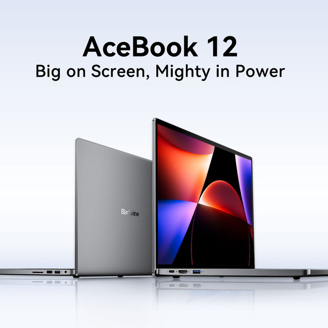 New Blackview AceBook 12 16" Intel Core I5 16GB LPDDR4 RAM 512GB SSD Windows 11 Pro Laptop EU Metal English IPS Display