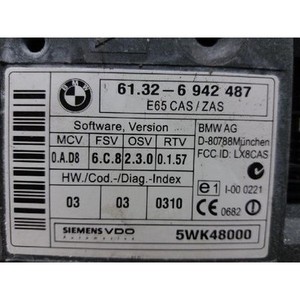 ECU และโมดูลคอมพิวเตอร์มือสองสำหรับรถยนต์ซีรีส์ 7 รุ่น 6942487 - Product Image 2