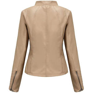 Chaquetas de Cuero para Mujer de Alta Calidad y Bajo Precio, Diseño Más Reciente 2026, Moda Femenina, Impermeables, Ecológicas, de Lino y Algodón, al por Mayor - Product Image 2