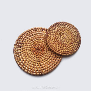 Premium Round Handwoven Rattan Charger Plates Vietnam Handmade Dining and Wedding <b>Table</b> Decor - Product Image 5