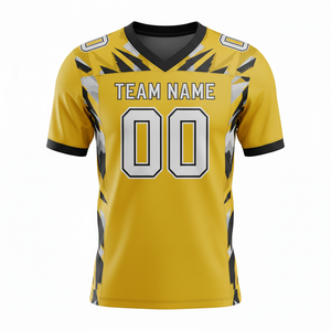 Maillots de football personnalisés pour adultes, manches courtes, maille respirante, séchage rapide, antibactériens, option grande taille, devant - Product Image 3