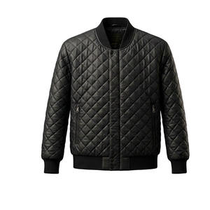 Blouson Bomber Décontracté Hiver Homme – Qualité Supérieure, Polyester Coton, Fermeture Éclair, Col Montant, Tissu Toile Matelassé - Product Image 2