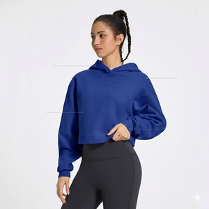 Sudadera Larga con Capucha de Felpa de Algodón Premium, Manga Larga, Transpirable, Cómoda, Informal, para Otoño, Sudadera Larga de Felpa Suave para Mujer - Product Image 2