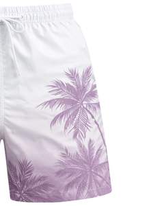 Shorts de Baño Personalizados para Hombre con Estampado de Palmeras, Secado Rápido, Shorts de Playa, Shorts de Verano, Cintura Elástica con Cordón, Proveedor OEM Personalizado - Product Image 4
